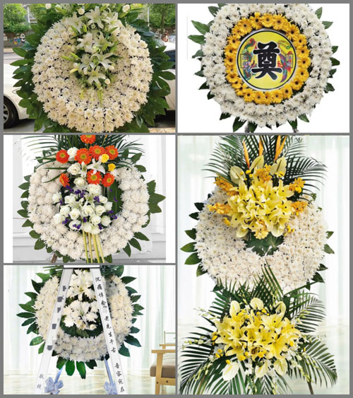 山东济宁嘉祥县纸坊镇县坡村花圈速递